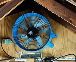 attic fan services with installed attic ventilation fan system in Cambridge, MA